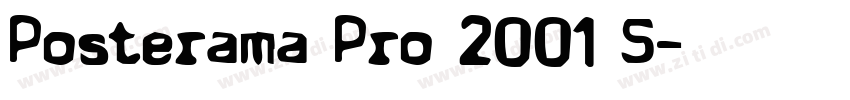 Posterama Pro 2001 S字体转换